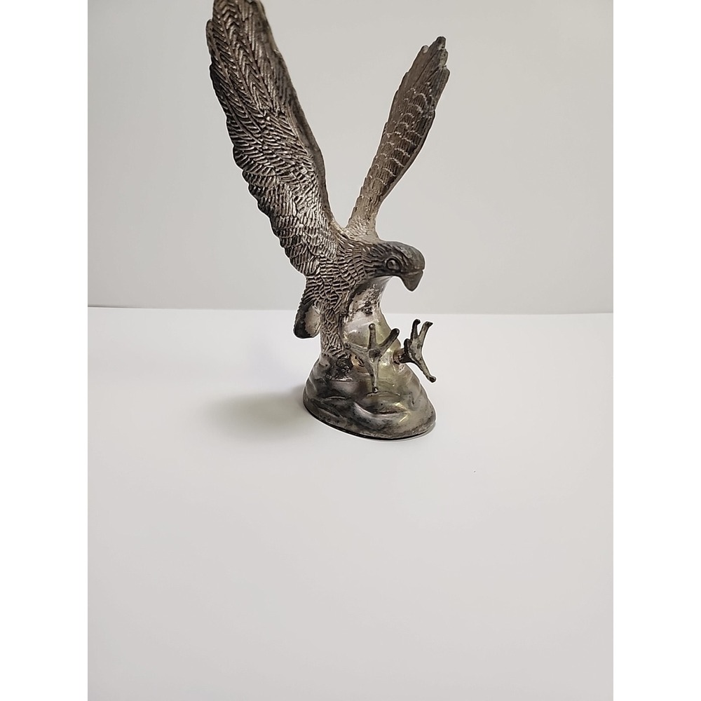 LQQK Hampshire Genuine Silver‎ Plated Eagle Silverplated Sculpture NICE!